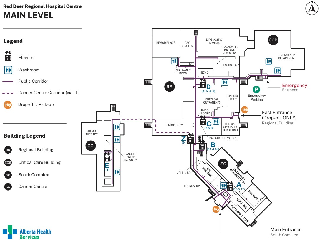 Main level map